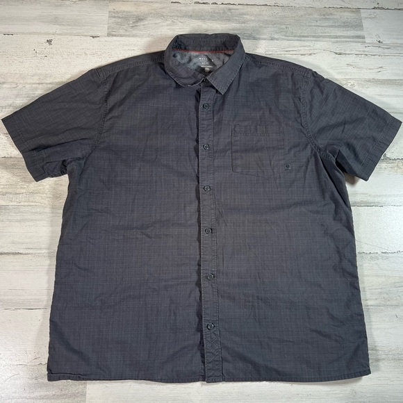 Mountain Hardwear Men’s Kotter Short Sleeve Button Shirt Gray Size Large Hiking - Picture 1 of 7